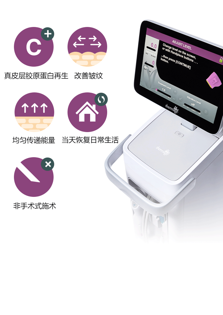 热玛吉FLX治疗层次示意图